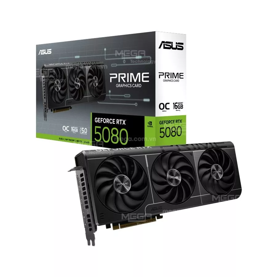 Vga Asus Prime GeForce RTX 5080 16GB GDDR7 OC Edition