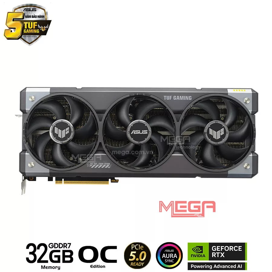 Vga Asus TUF Gaming GeForce RTX 5090 32GB GDDR7 OC Edition