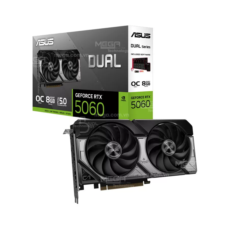 Vga Asus Dual RTX 5060 8GB GDDR7 OC