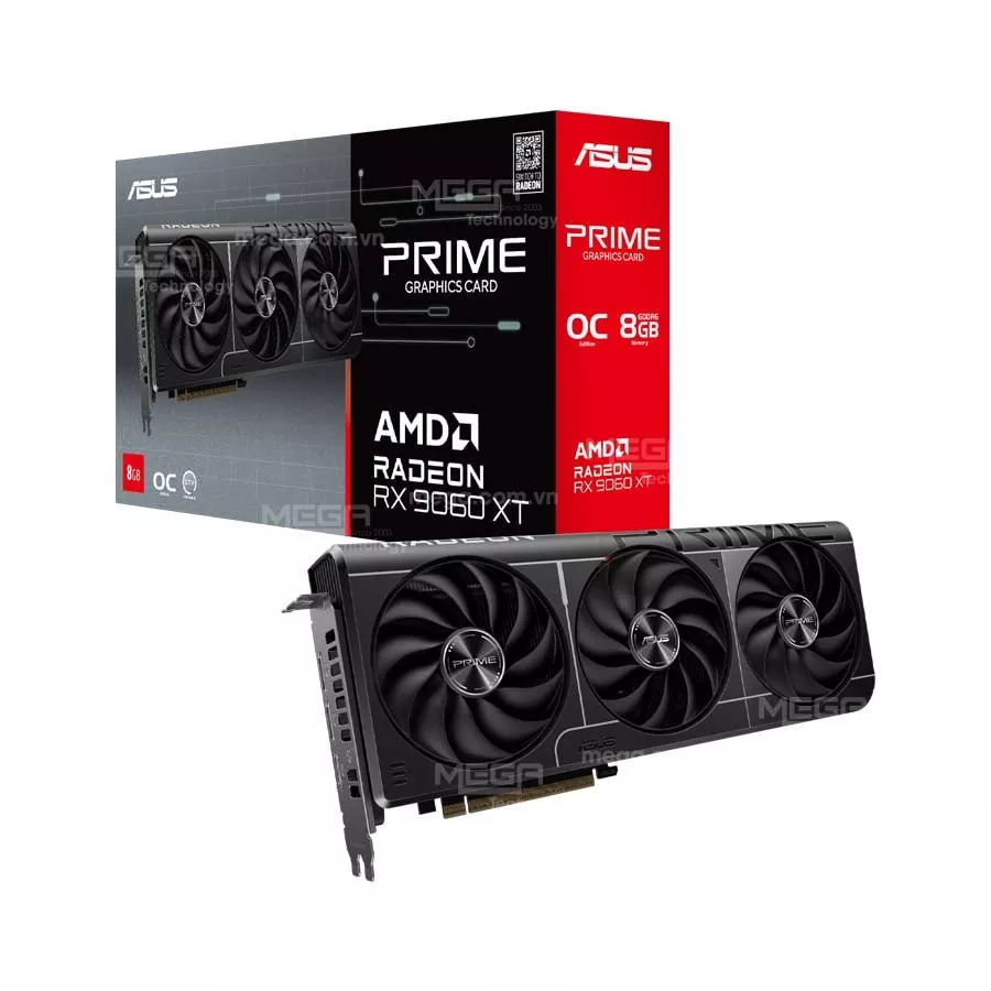 Vga Asus Prime Radeon RX 9060 XT OC Edition 8GB GDDR6