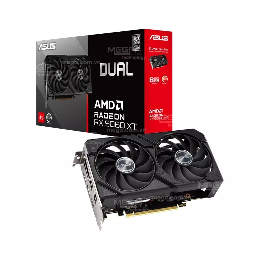 Vga Asus Dual Radeon RX 9060 XT 8G GDDR6
