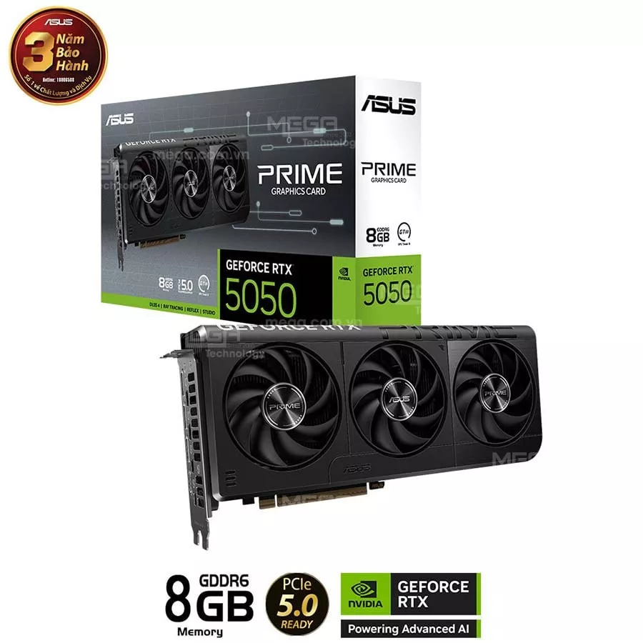 Vga Asus Prime GeForce RTX 5050 8GB GDDR6