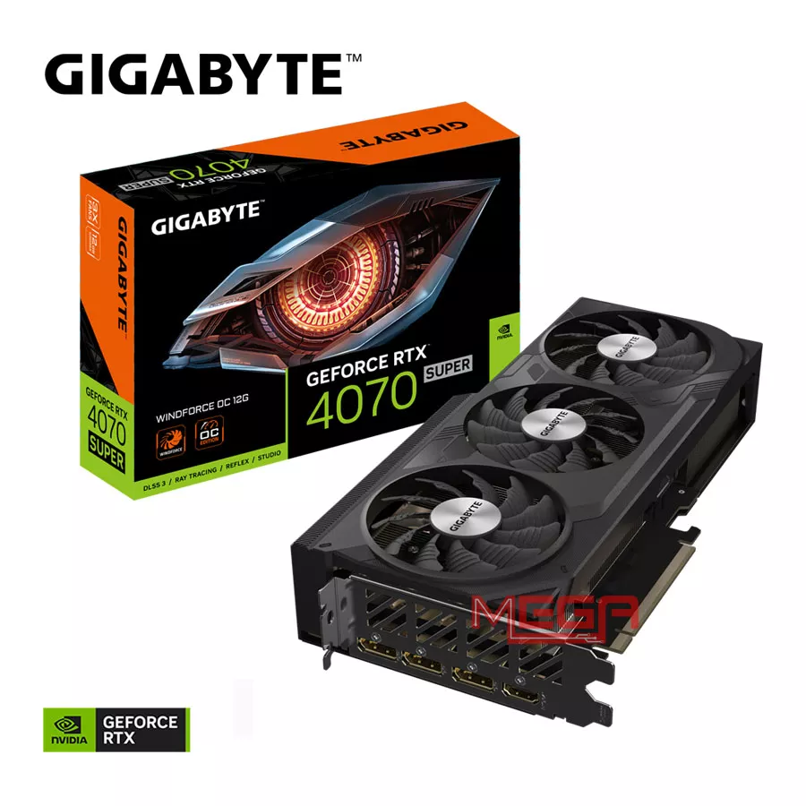 Vga Gigabyte GeForce RTX 4070 SUPER WINDFORCE OC 12G