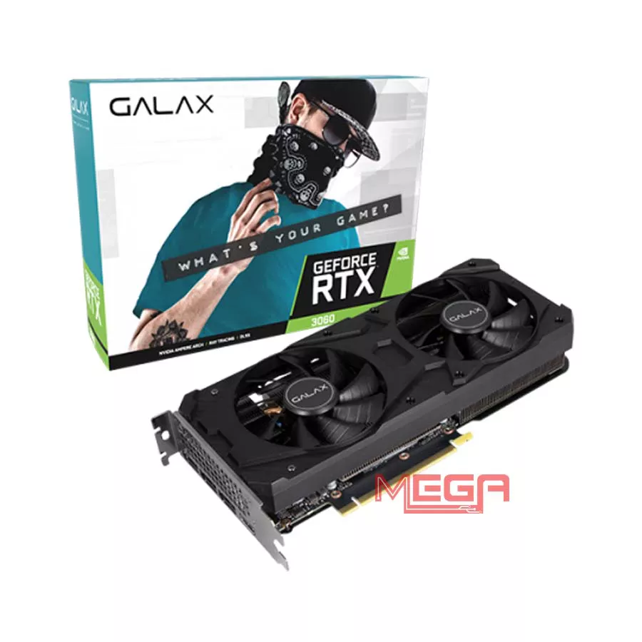 VGA Galax PG190 Black GF RTX 3060 12GB GDDR6 36NOL7MD1VOC