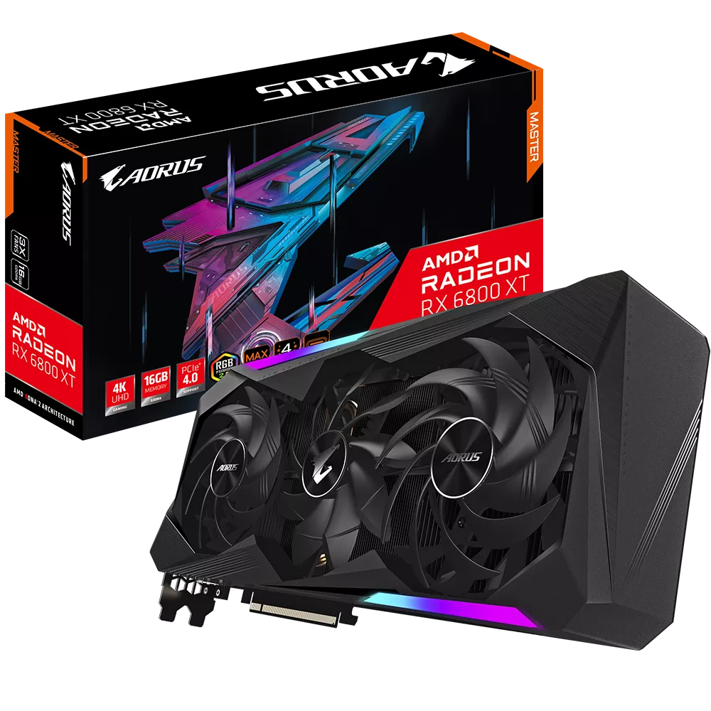 VGA Gigabyte 16GB Aorus RX 6800 XT MASTER GV-R68XTAORUS M-16GD