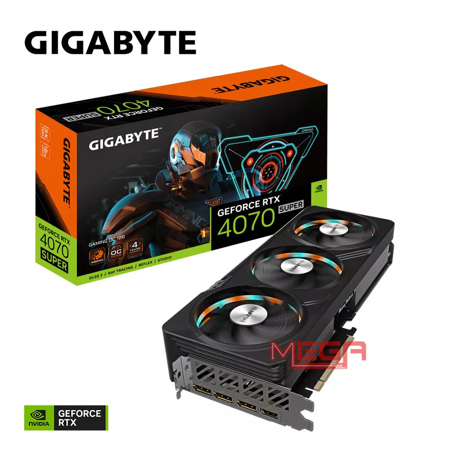 Vga Gigabyte GeForce RTX 4070 SUPER GAMING OC 12G