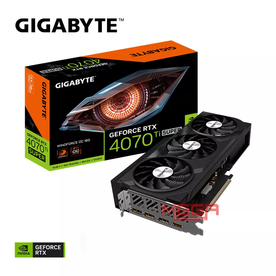 Vga Gigabyte GeForce RTX 4070 Ti SUPER WINDFORCE OC 16G