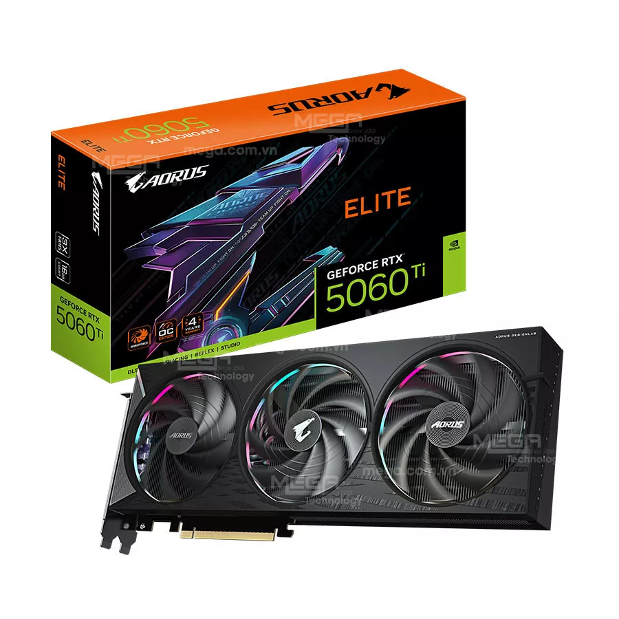 Vga Gigabyte RTX 5060 Ti AORUS ELITE 16GD