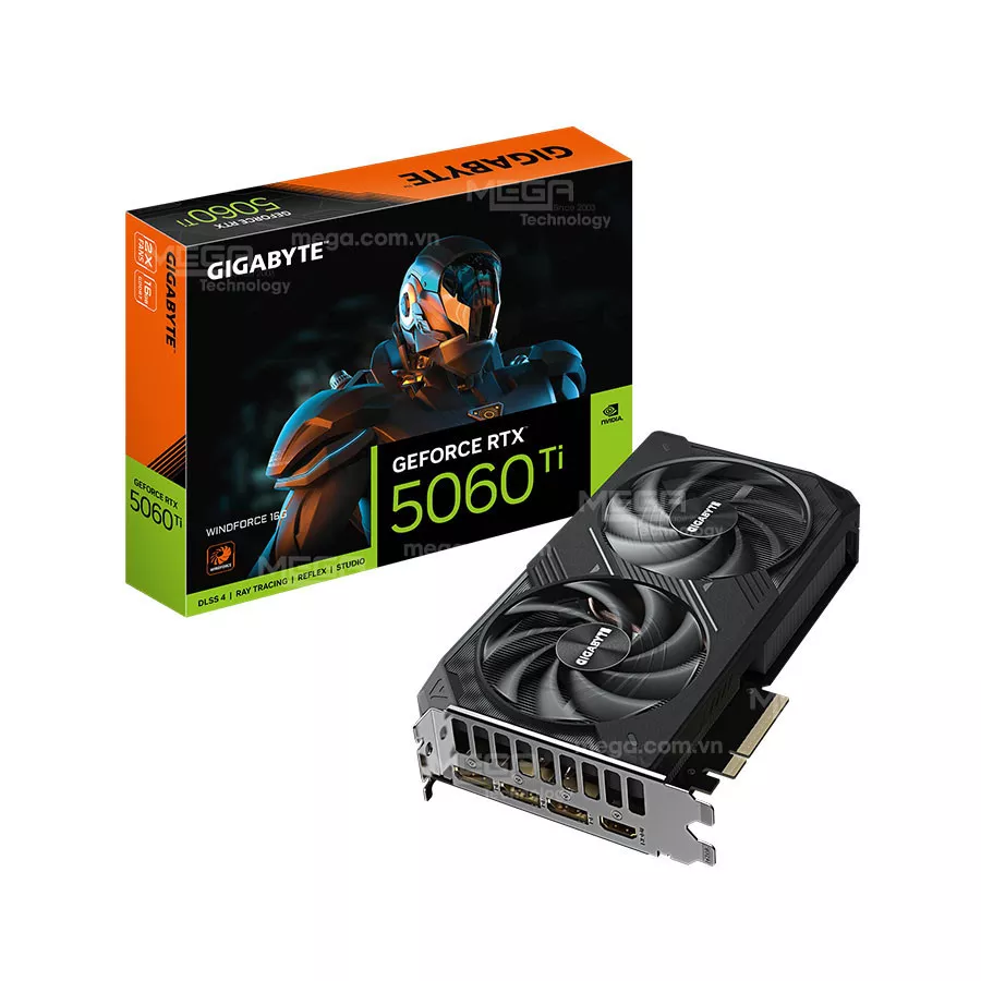 Vga Gigabyte GeForce RTX 5060Ti WINDFORCE 16G