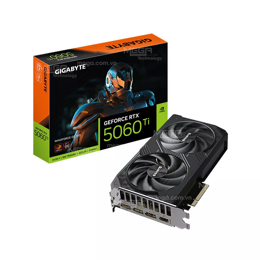 Vga Gigabyte RTX 5060 Ti WINDFORCE OC 16GD