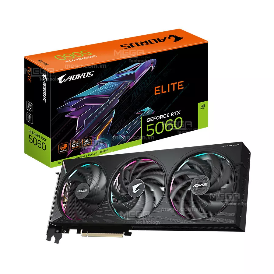Vga Gigabyte AORUS RTX 5060 ELITE 8GB