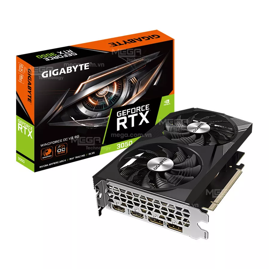 Vga Gigabyte GeForce RTX 3050 WINDFORCE OC V2 8GB