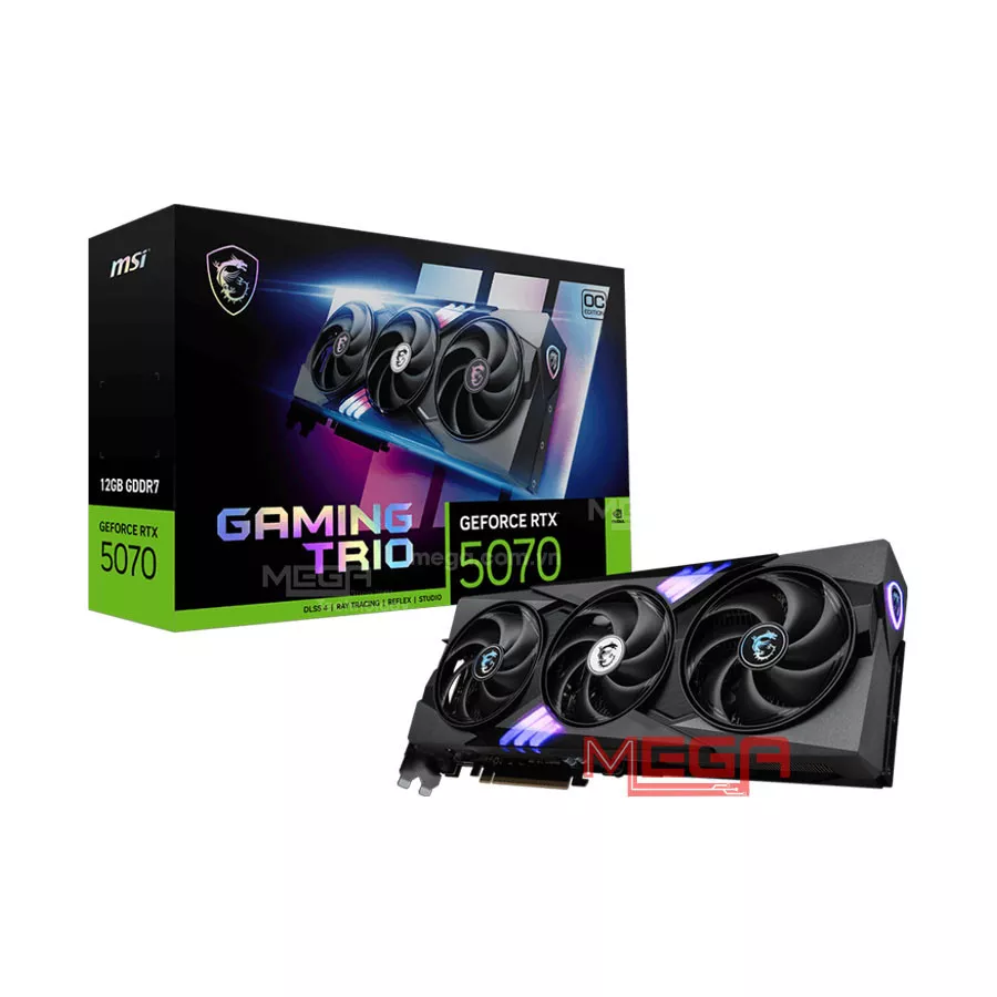 Vga MSI GeForce RTX 5070 12G GAMING TRIO OC GDDR7