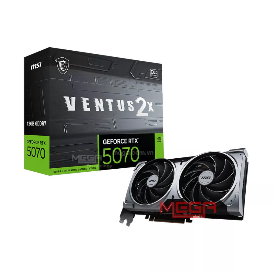 Vga MSI GeForce RTX 5070 12G VENTUS 2X OC GDDR7