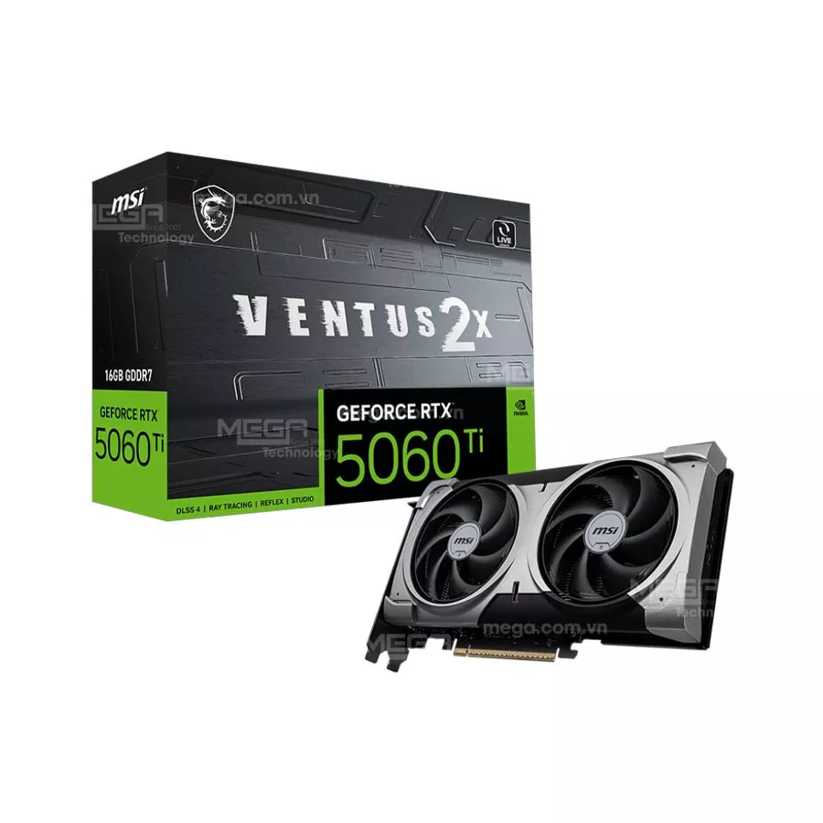 Vga MSI GeForce RTX 5060 Ti 16G VENTUS 2X PLUS GDDR7
