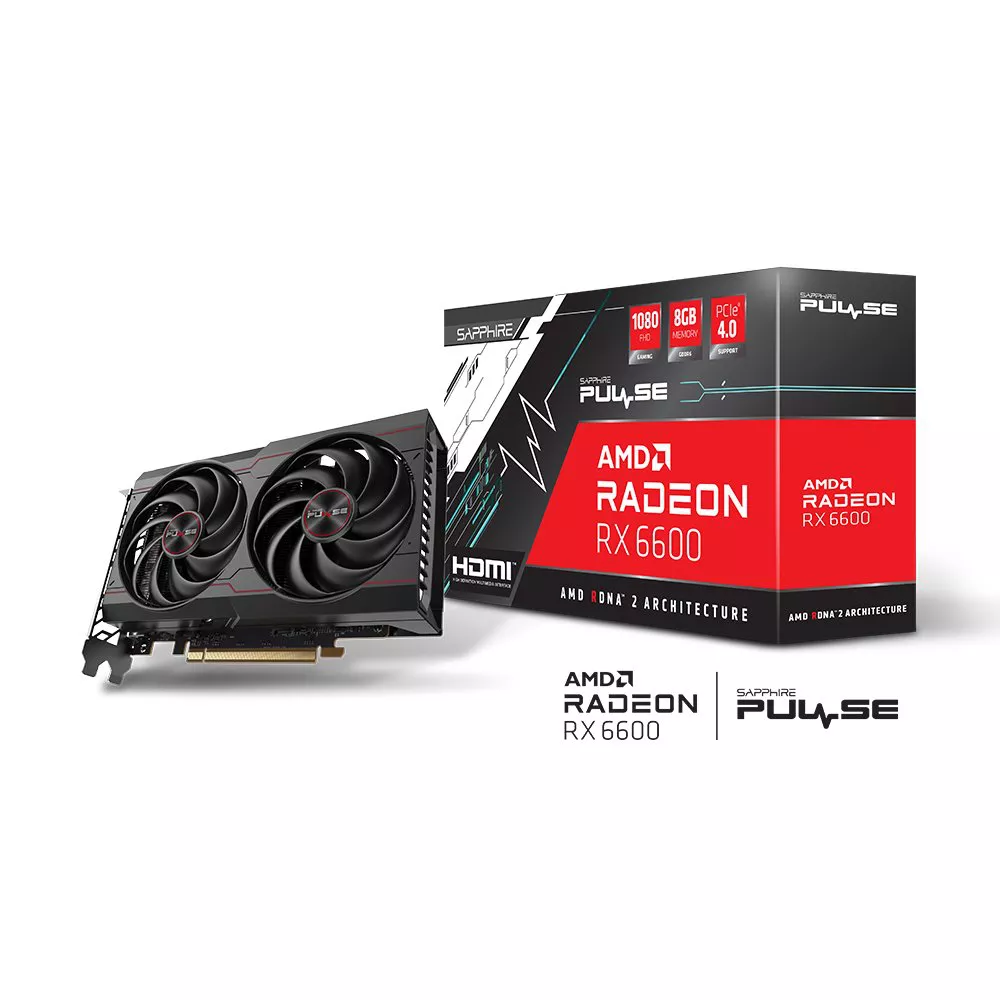 VGA SAPPHIRE PULSE AMD Radeon RX 6600 GAMING 8GB