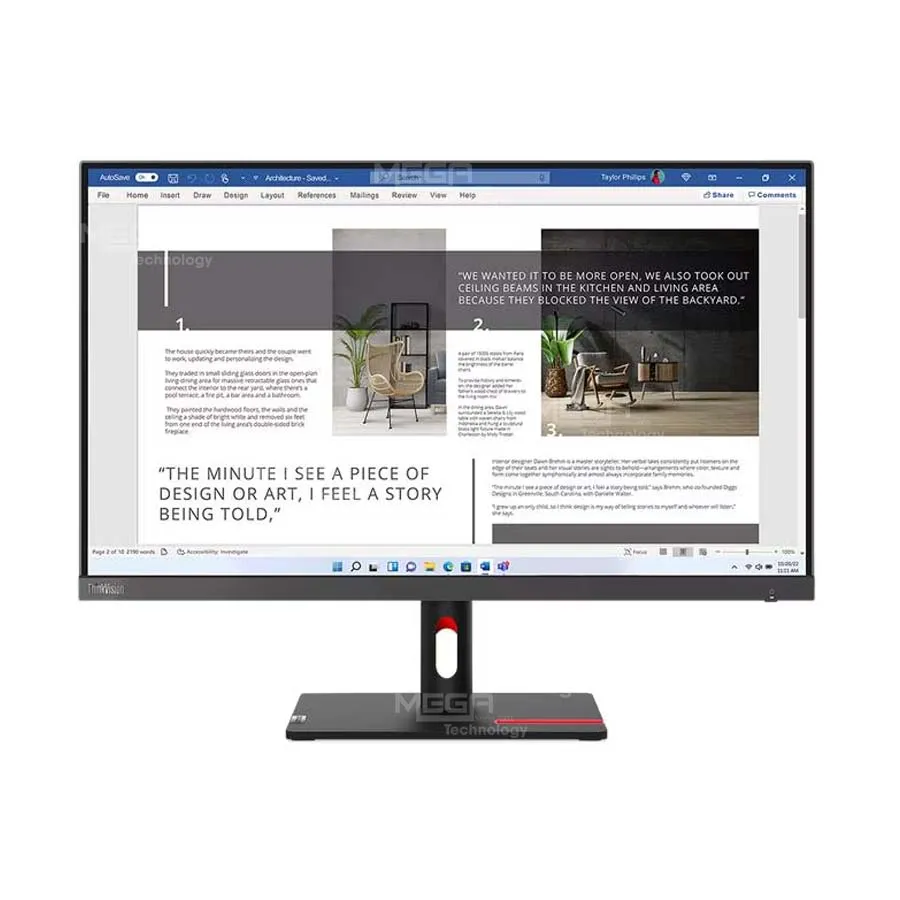 Màn hình Lenovo ThinkVision S27i-30 63DFKAR4WW 27 inch