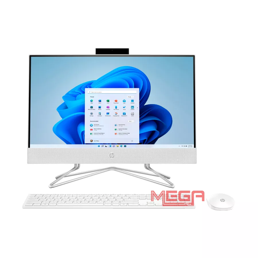 Máy bộ AIO HP 22-dd2045d 9A8M7PA Trắng