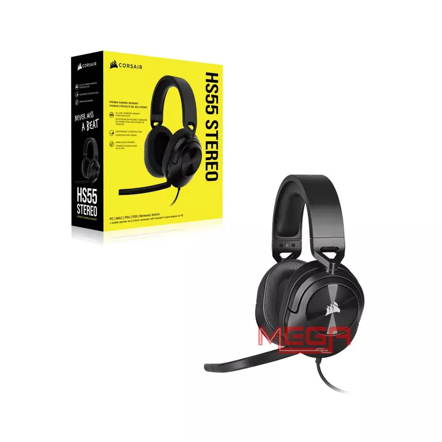 Tai nghe Corsair HS55 Stereo Carbon CA-9011260-AP