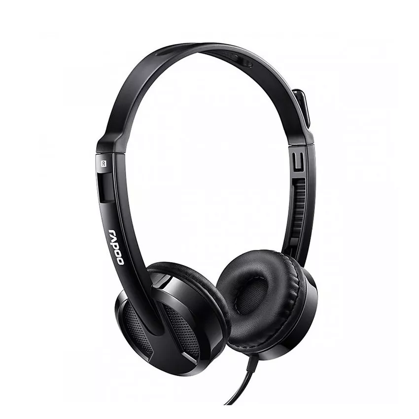 Tai nghe gaming Rapoo H100 Wired Stereo headset Black