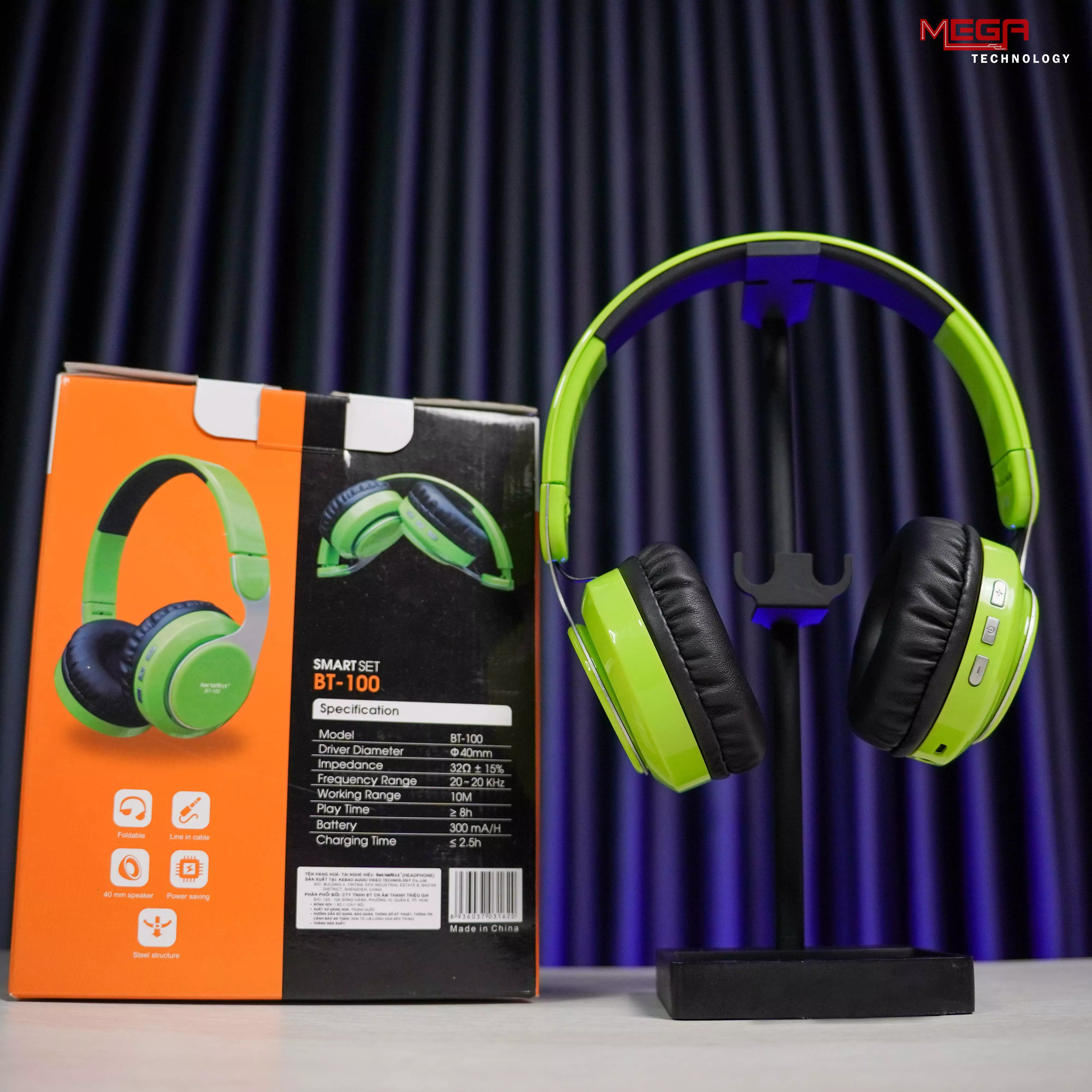 Tai nghe Soundmax Bluetooth BT-100